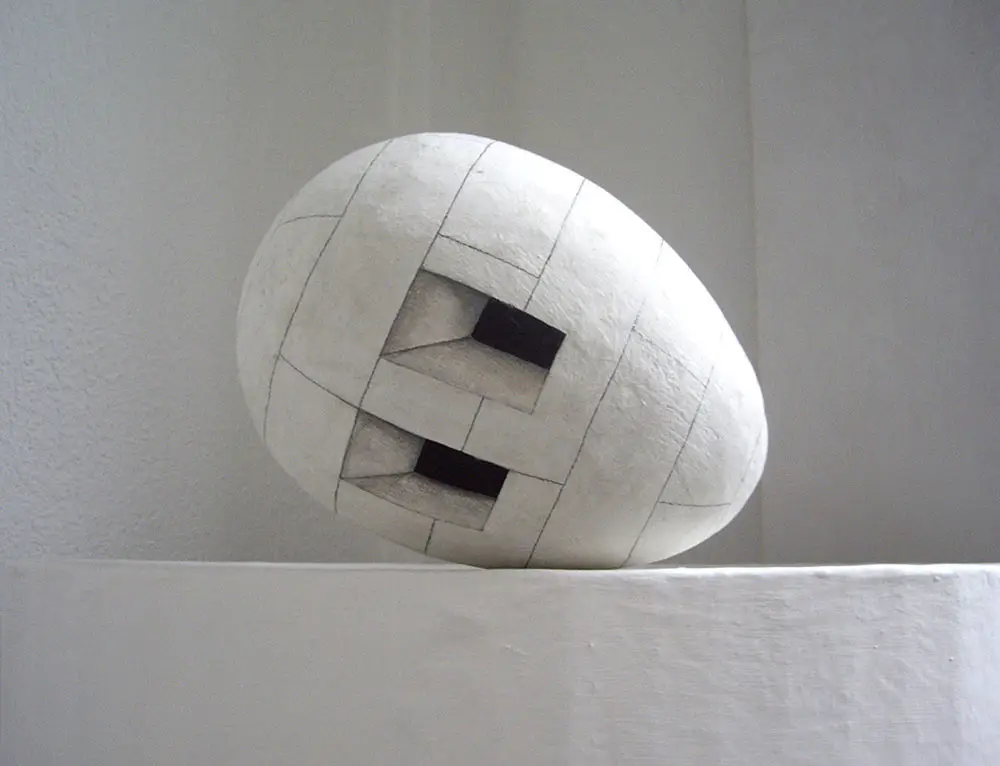Muze, painted sculpture, 24 x 30cm, 2008